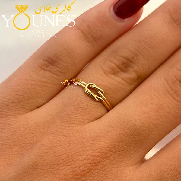 انگشتر گره مینیمال طلا